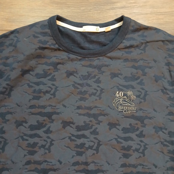 Tasc Performance Sweatshirt Mens XXL 2XL Blue Camo 40th Breeders Cup Crewneck - Picture 1 of 9